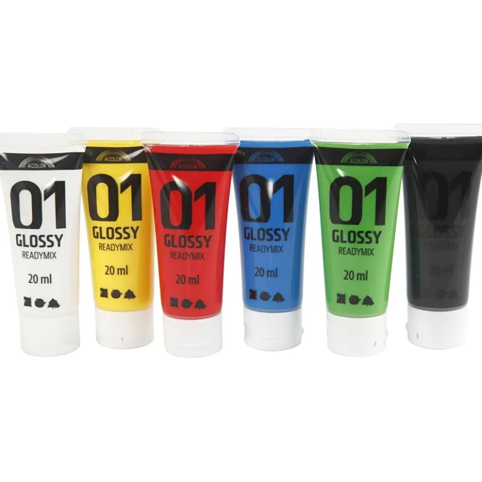Creativ Company Acrylic Paint Glossy| Children'S Paint|Acrylic Paints