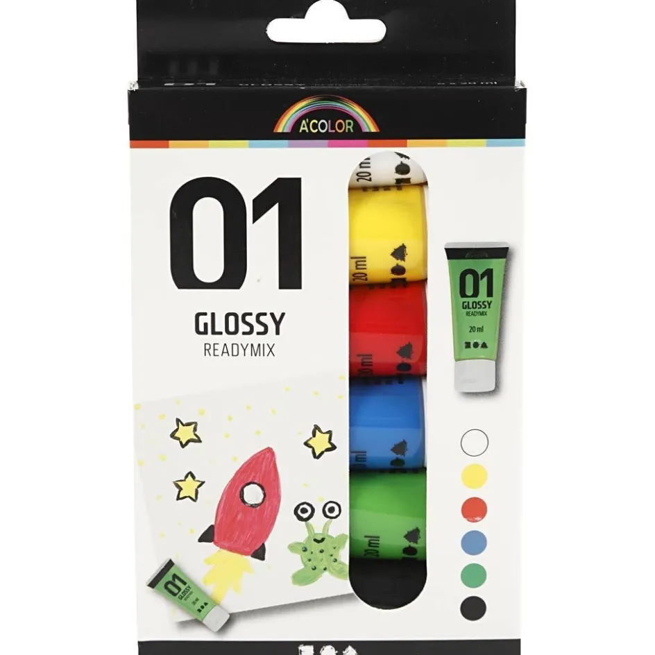 Creativ Company Acrylic Paint Glossy| Children'S Paint|Acrylic Paints