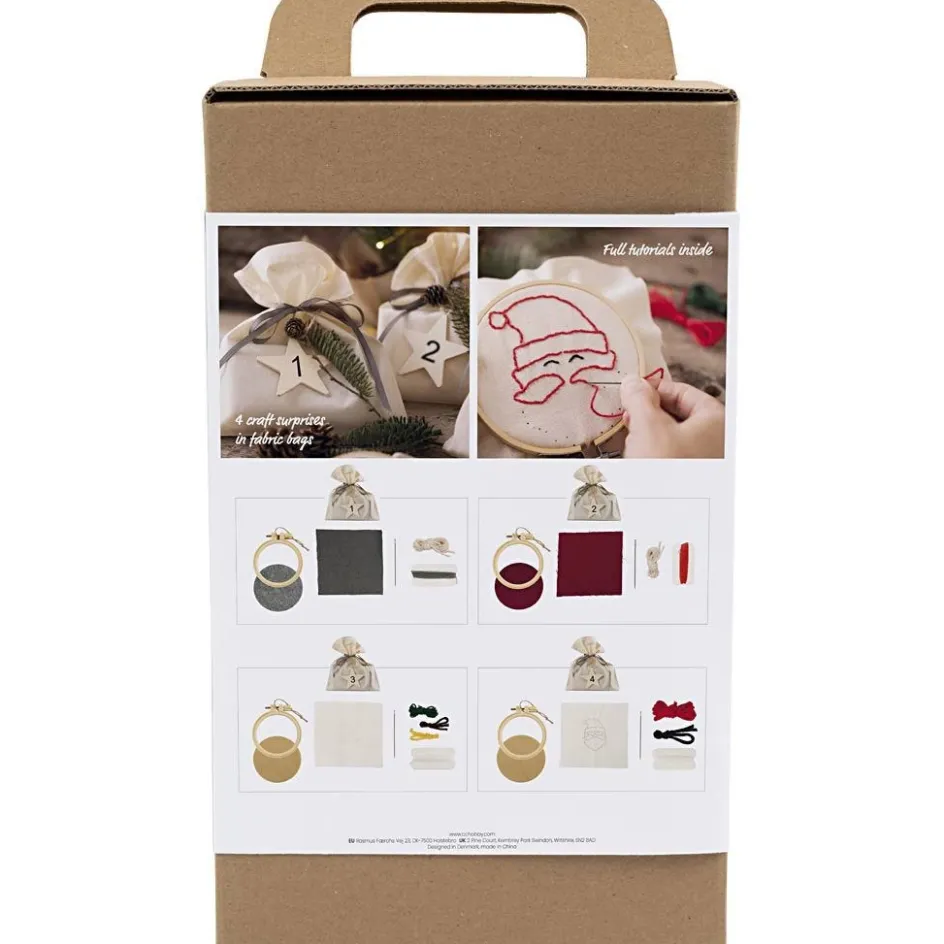 Creativ Company Advent Calendar Embroidery| Embroidery And Needle Punch|Diy-Kits, Textiles And Yarn