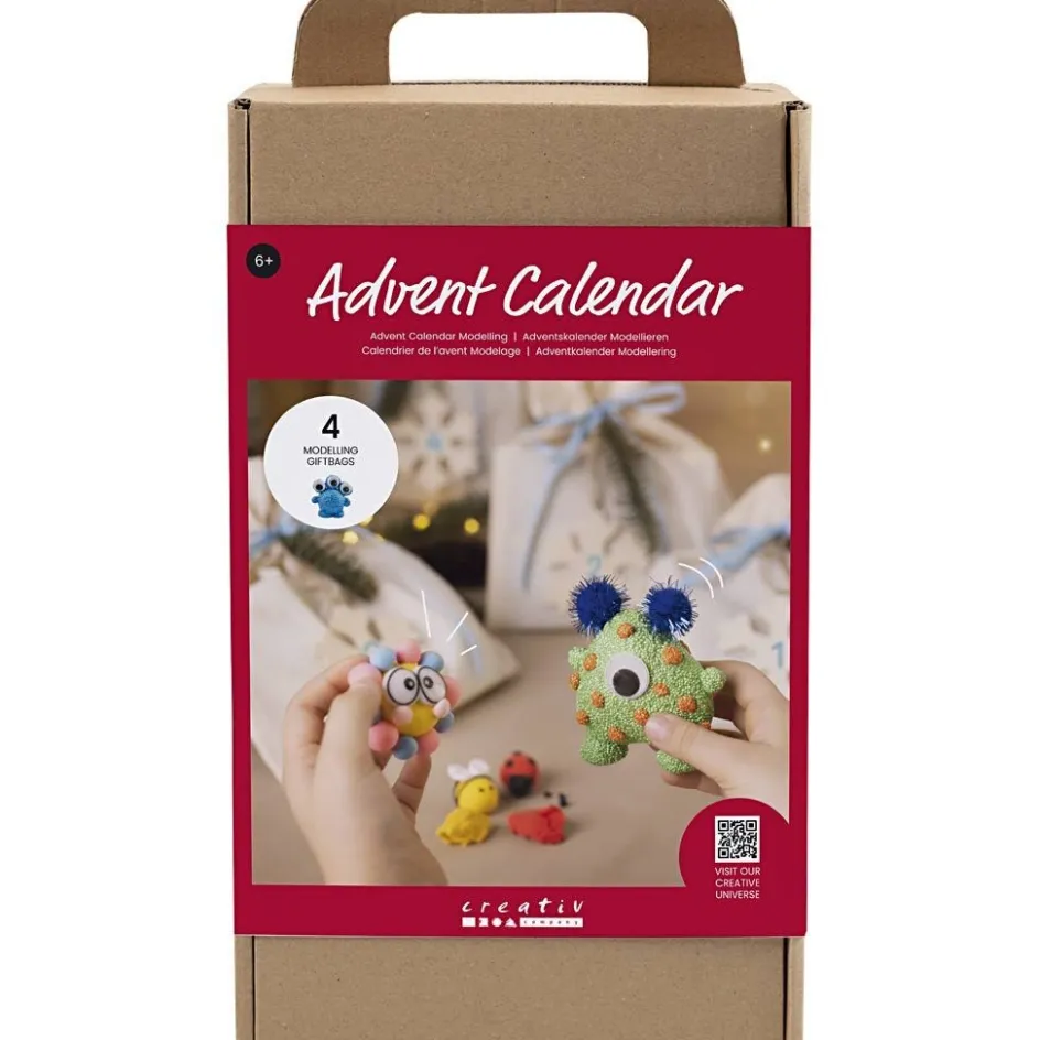 Creativ Company Advent Calendar Modelling| Air Drying Clay And Modelling Compounds|Diy-Kits, Modelling And Casting