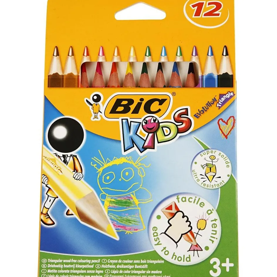 BIC Evolution Triangular Colouring Pencils| Pencils And Chalks