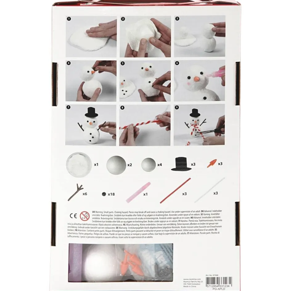 Foam Clay Build a snowman| Air Drying Clay And Modelling Compounds|Diy-Kits, Modelling And Casting