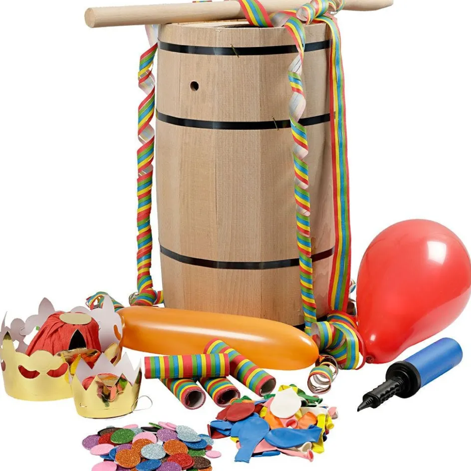 Creativ Company Carnival Barrel with Decorations| Indoor Play|Party Items