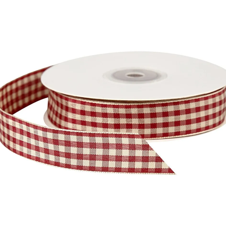 Creativ Company Checked Ribbon| Ribbon, Cord And Lace