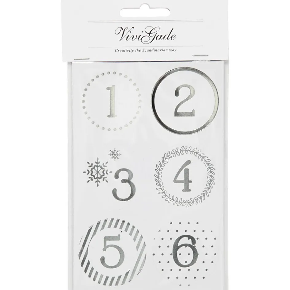 Vivi Gade Christmas calendar number stickers| Stickers And Vintage Die-Cuts