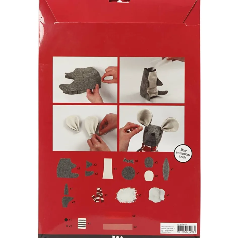 Creativ Company Christmas mouse| Felt And Fleece|Diy-Kits, Textiles And Yarn
