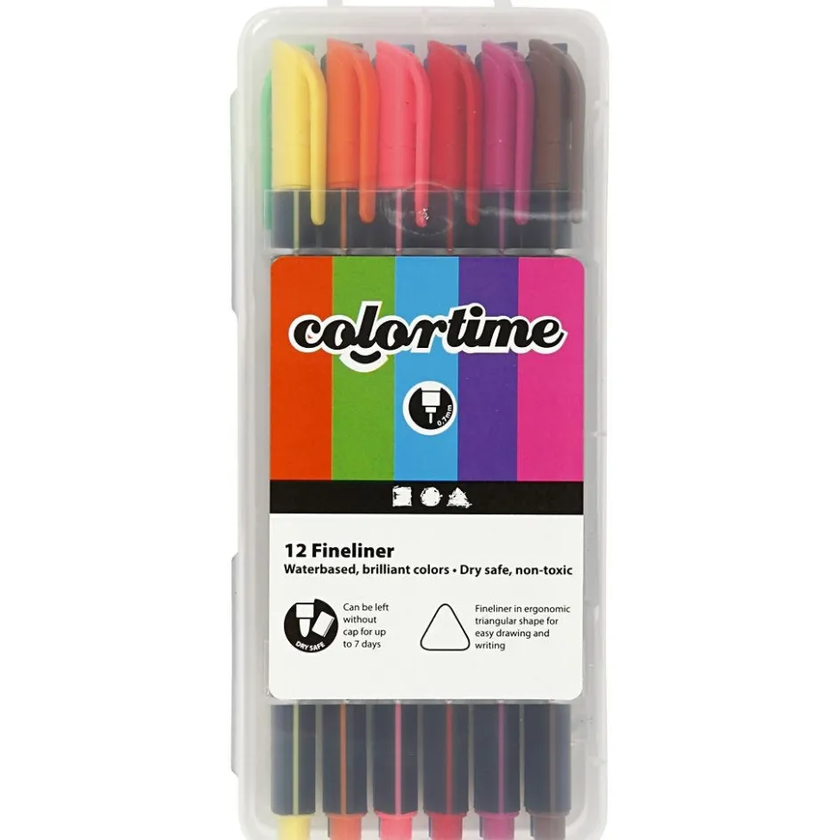 Colortime Fineliner Markers| Felt Tips