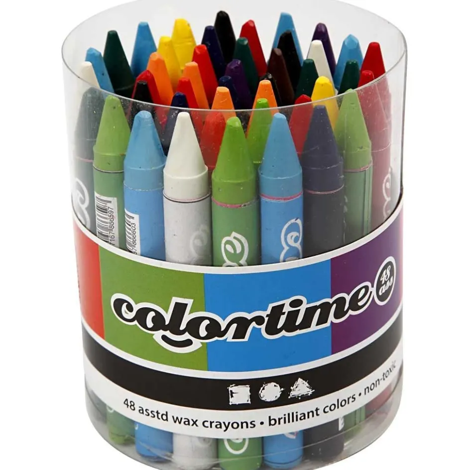 Colortime Wax Crayons| Paints And Painting Accessories|Pencils And Chalks