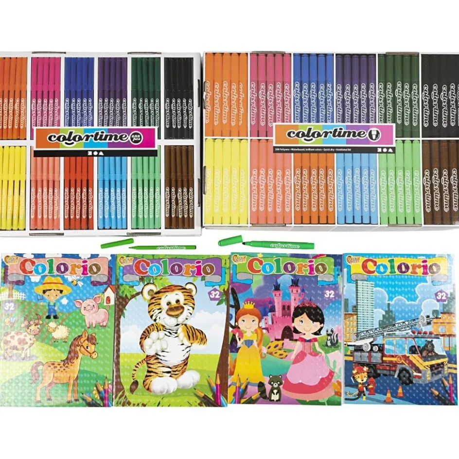 Creativ Company Colouring book set| Calendars, Notebooks And Colouring Books
