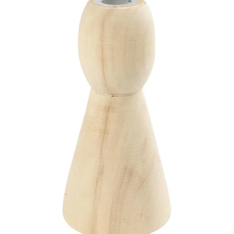 Creativ Company Conical wooden candle holders| Home Furnishings