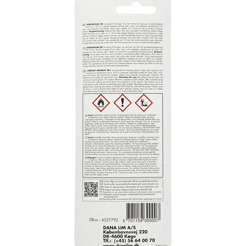 Dana Contact Adhesive| Glue, Lacquer And Wax