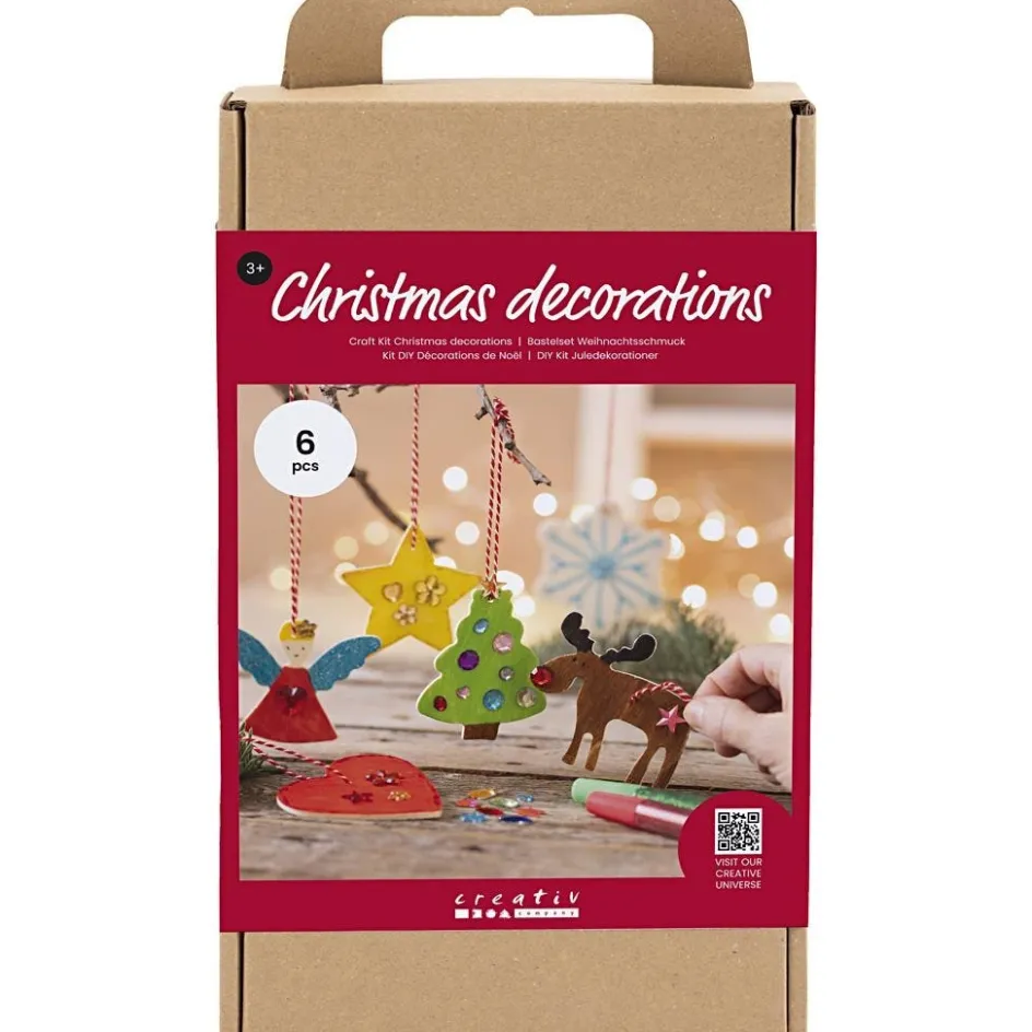 Creativ Company Craft Kit Christmas Decorations| Figures, Eggs And Animals For Decorating|Diy-Kits, Items For Decoration