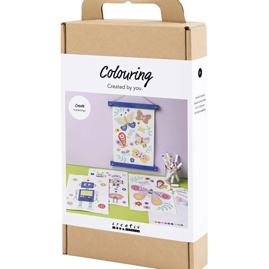 Creativ Company Craft Kit Colouring| Felt Tips|Pencils And Chalks