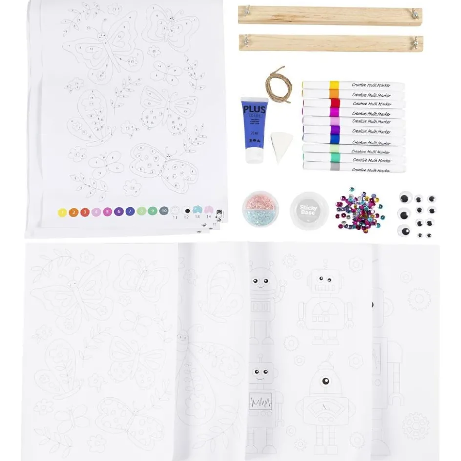 Creativ Company Craft Kit Colouring| Felt Tips|Pencils And Chalks