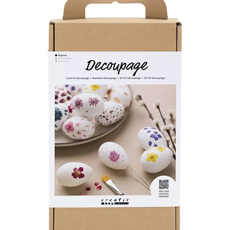 Creativ Company Craft Kit Decoupage| Figures, Eggs And Animals For Decorating|Diy-Kits, Items For Decoration