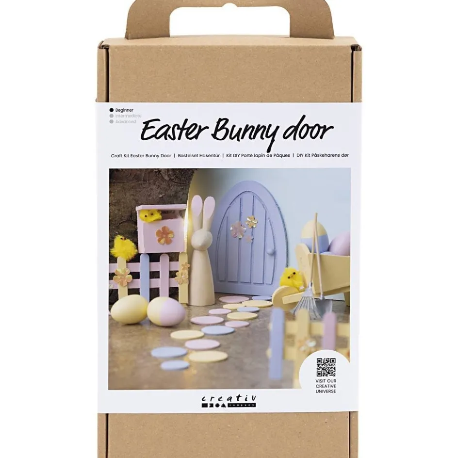 Creativ Company Craft Kit Easter Bunny Door| Miniature|Diy-Kits, Basic Items And Tools