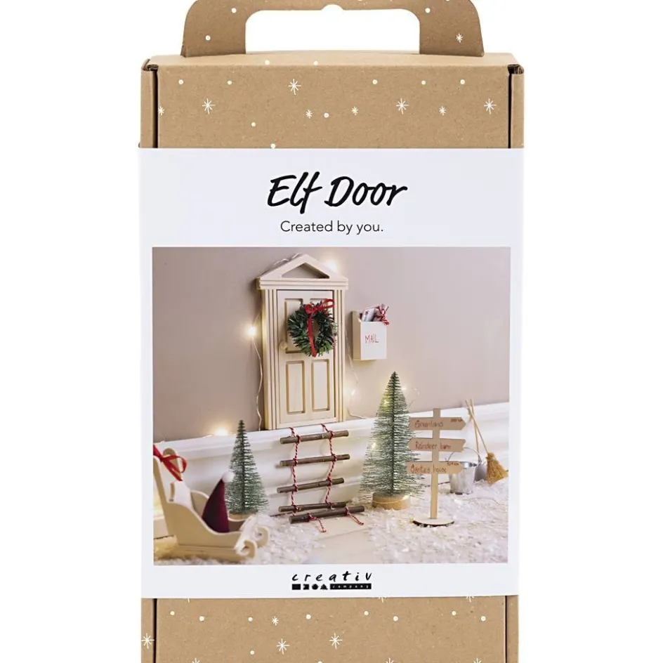 Creativ Company Craft Kit Elf Door| Miniature|Diy-Kits, Basic Items And Tools