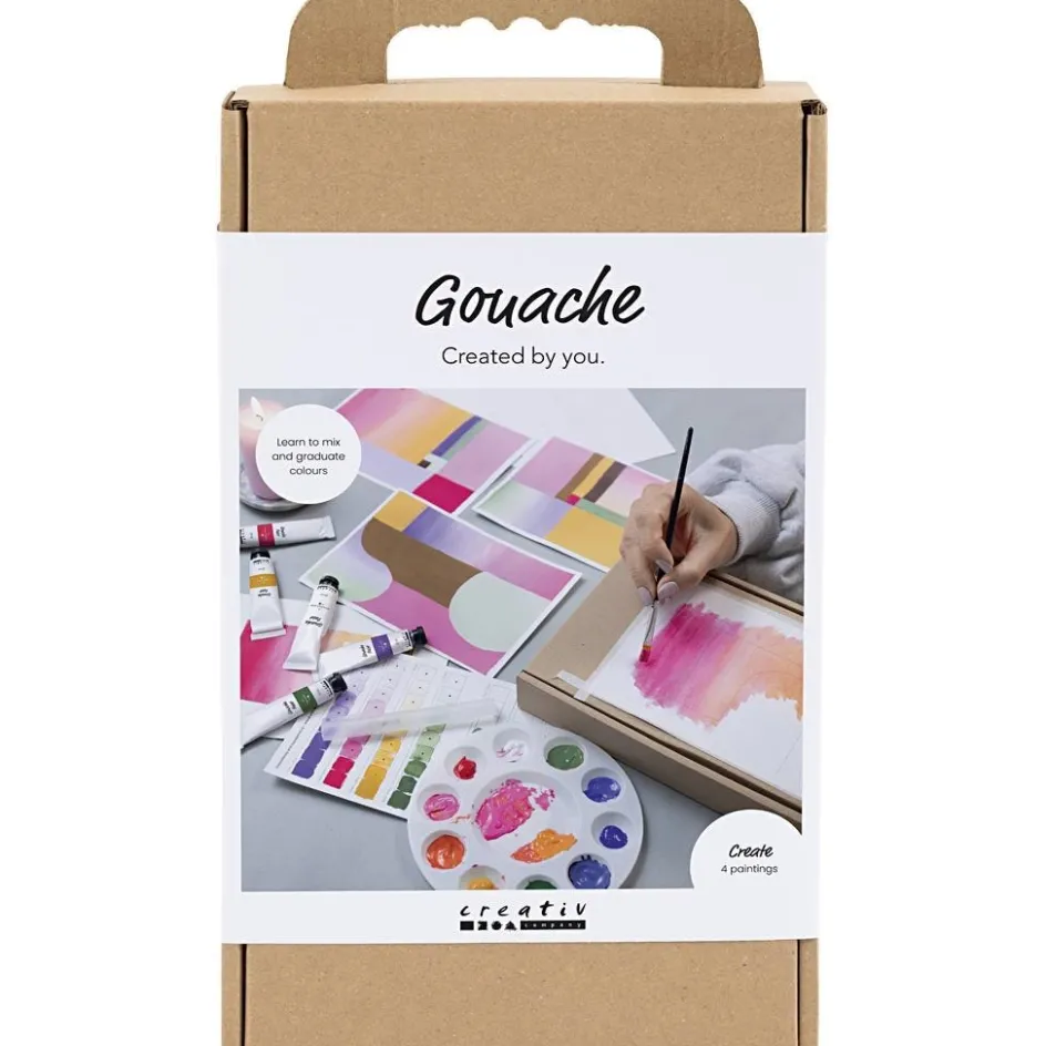 Creativ Company Craft Kit Gouache| Textile Decoration|Watercolour Paints