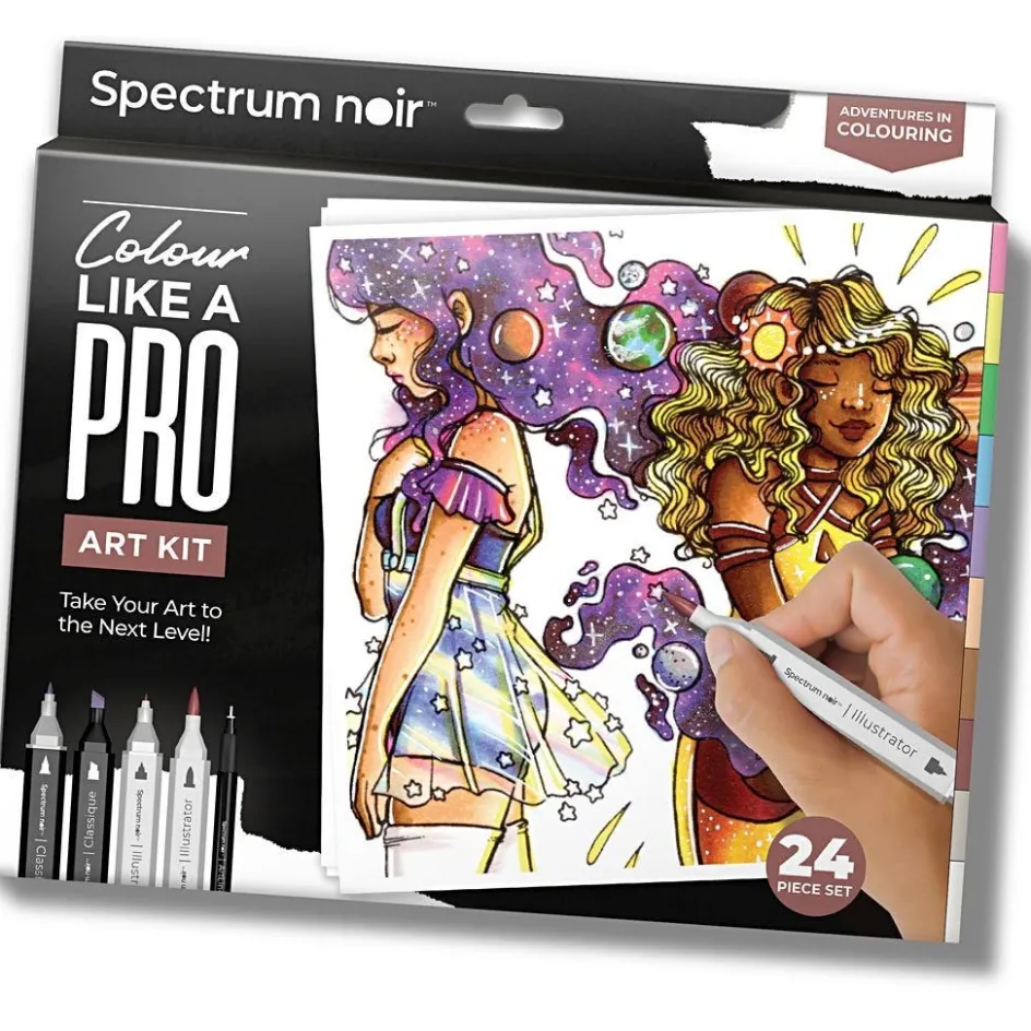 Creativ Company Craft Kit Illustration| Felt Tips|Pencils And Chalks