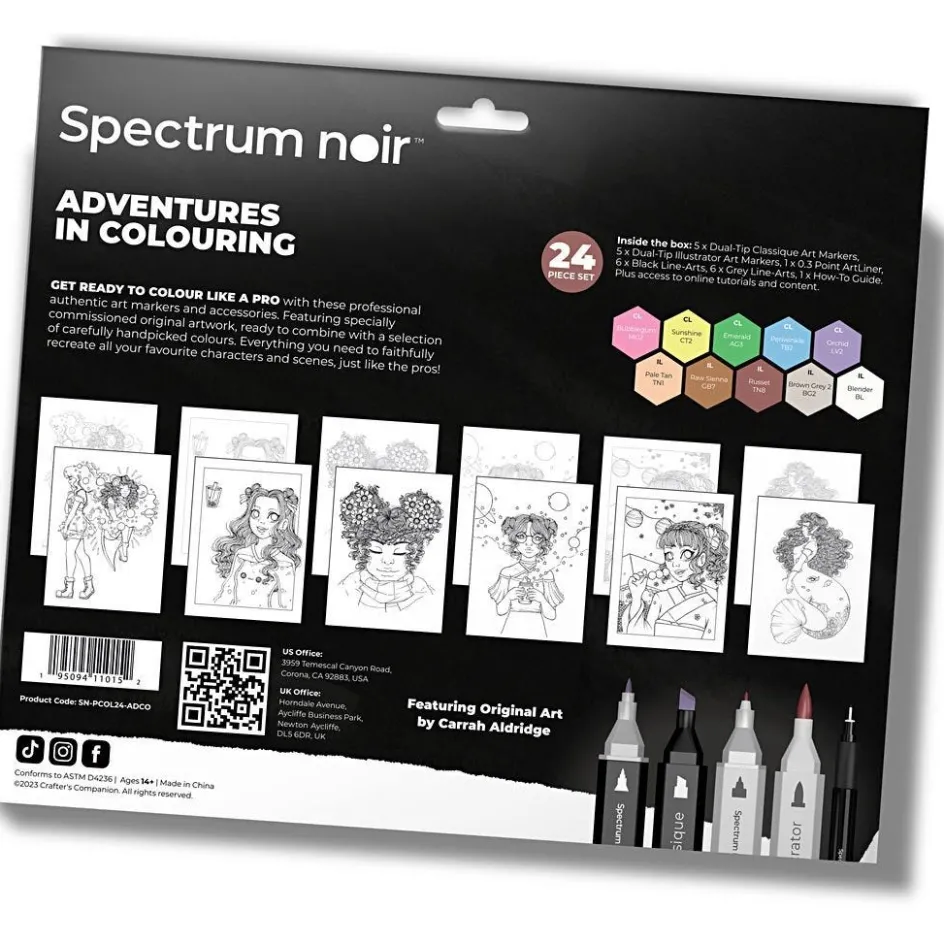 Creativ Company Craft Kit Illustration| Felt Tips|Pencils And Chalks