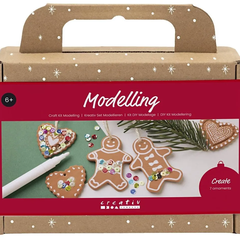 Creativ Company Craft Kit Modelling| Air Drying Clay And Modelling Compounds|Diy-Kits, Modelling And Casting