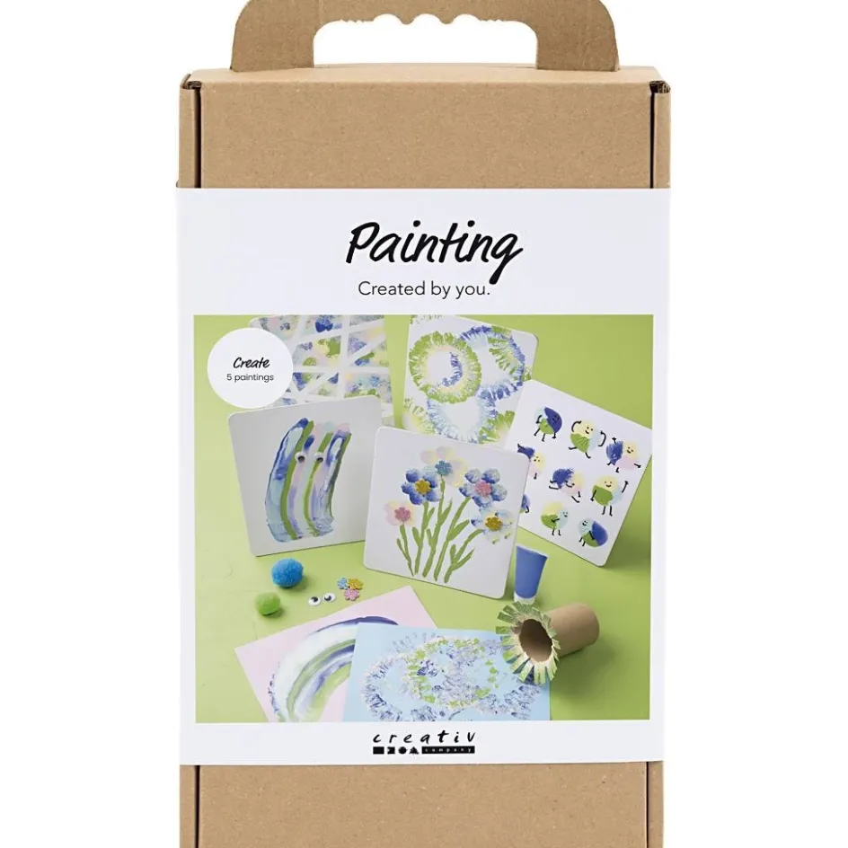 Creativ Company Craft Kit Painting| Textile Decoration|Watercolour Paints