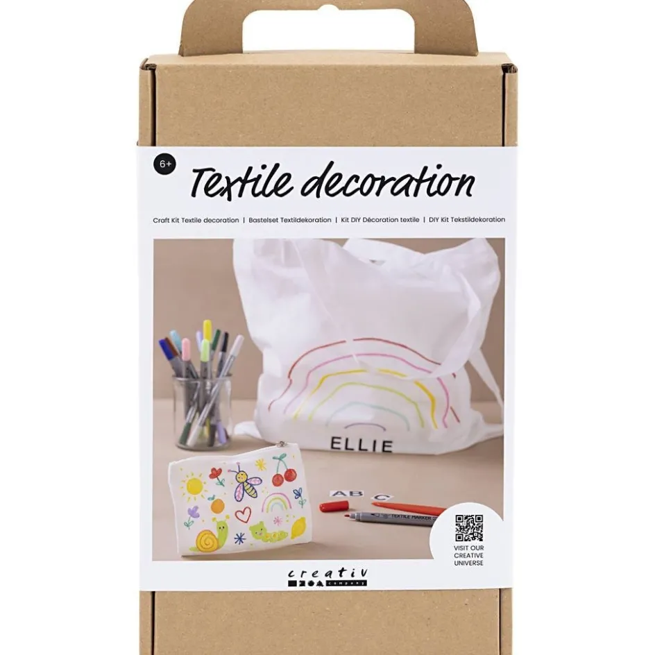 Creativ Company Craft Kit Textile Decoration| Finished Articles|Diy-Kits, Textiles And Yarn