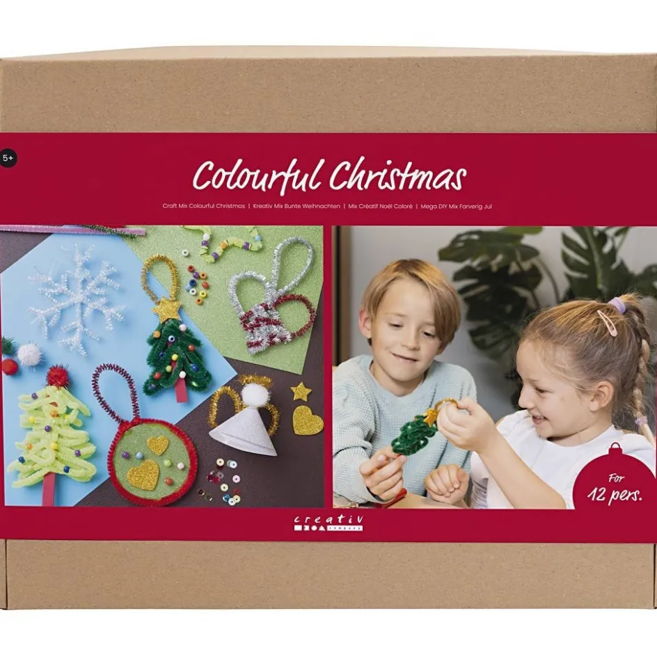 Creativ Company Craft Mix Colourful Christmas| Creative Classroom Sets|Diy-Kits, Basic Items And Tools