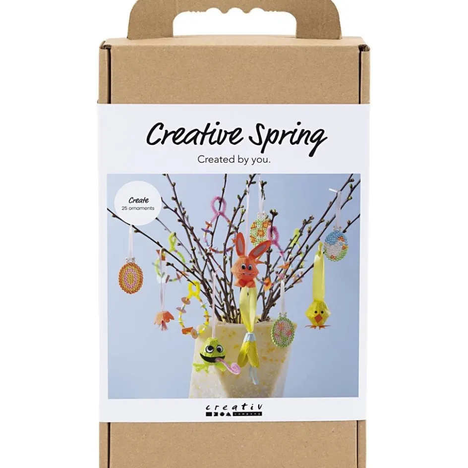Creativ Company Craft Mix Creative Spring| Figures, Eggs And Animals For Decorating|Diy-Kits, Items For Decoration