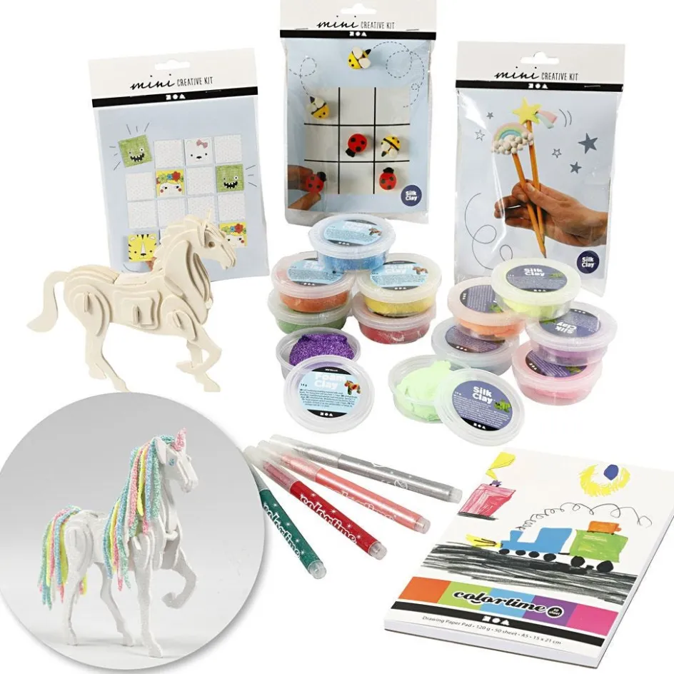 Creativ Company Creative kit – Indoor creativity| Air Drying Clay And Modelling Compounds|Diy-Kits, Modelling And Casting