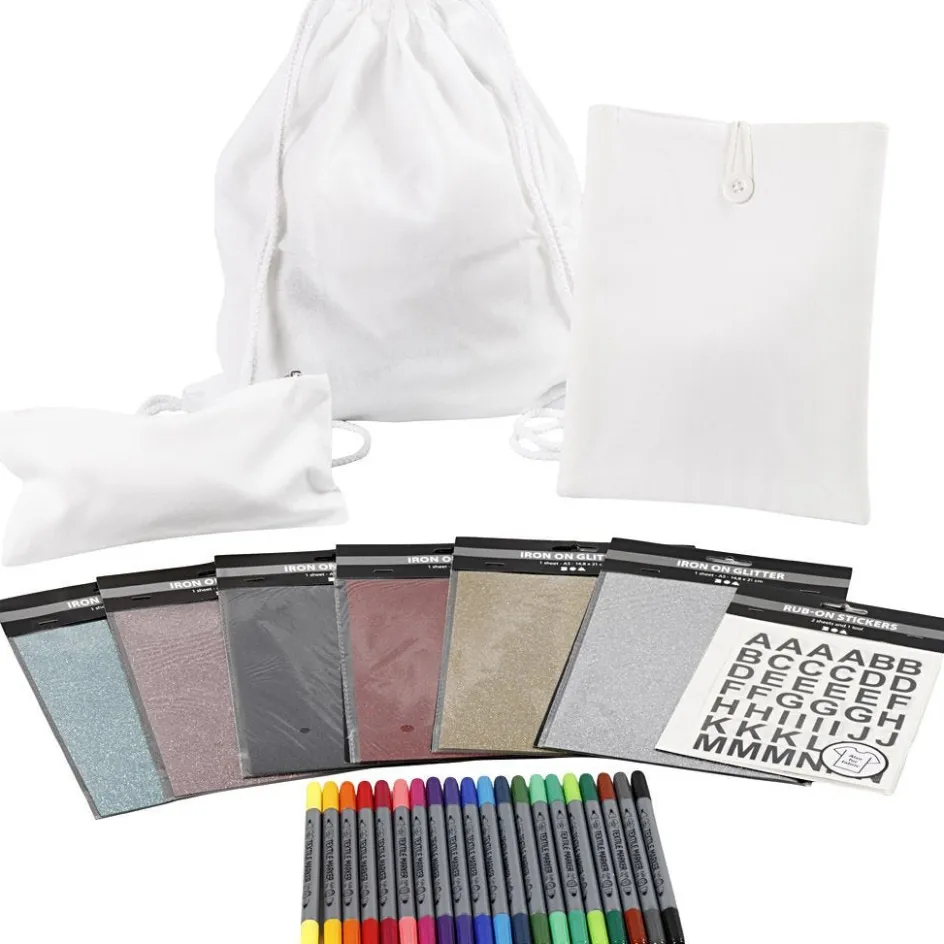 Creativ Company Creative kit – Decorating back to school textiles| Finished Articles