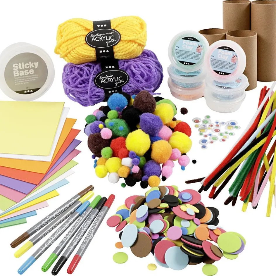 Creativ Company Creative kit – Figures made from cardboard tubes| Decorative Christmas Cones And Cornets