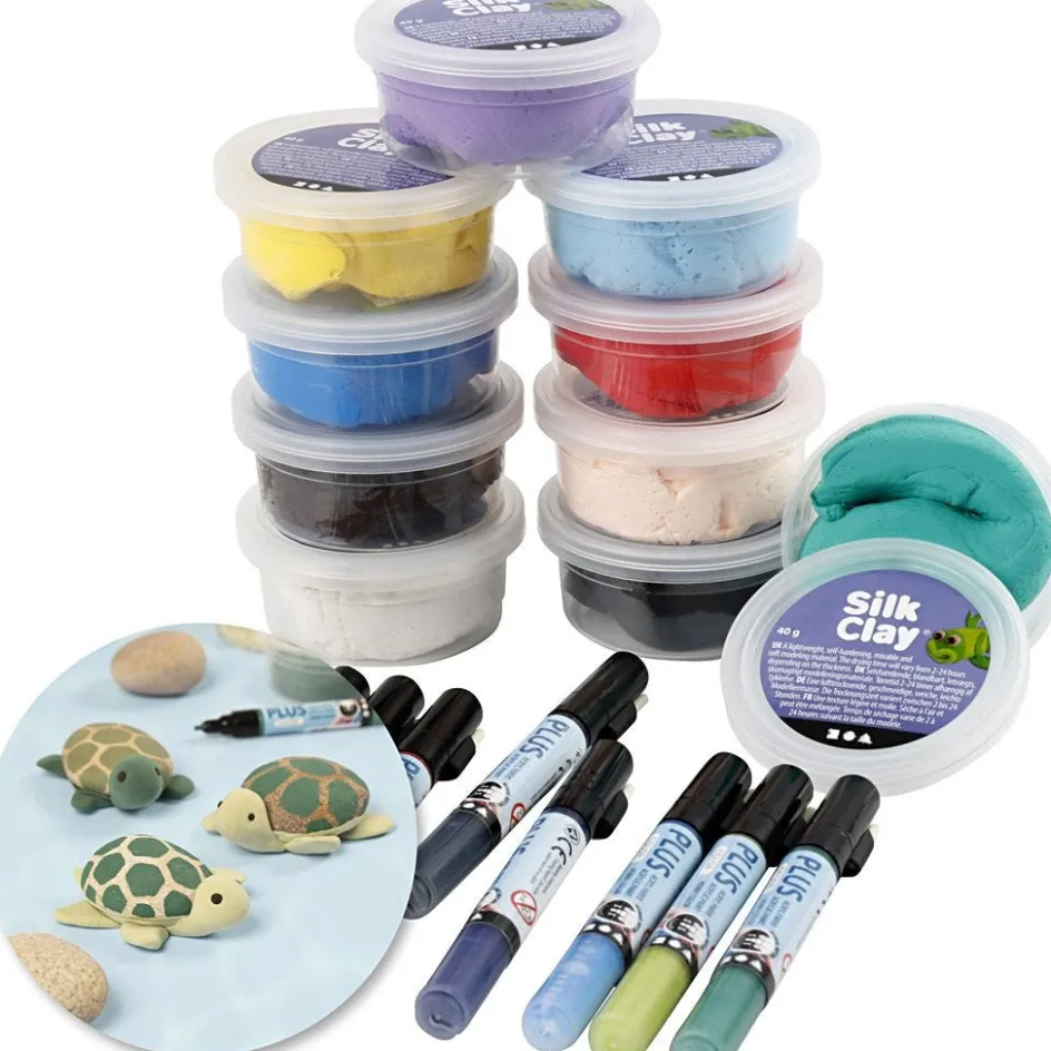 Creativ Company Creative kit– Stone decoration| Air Drying Clay And Modelling Compounds|Diy-Kits, Modelling And Casting