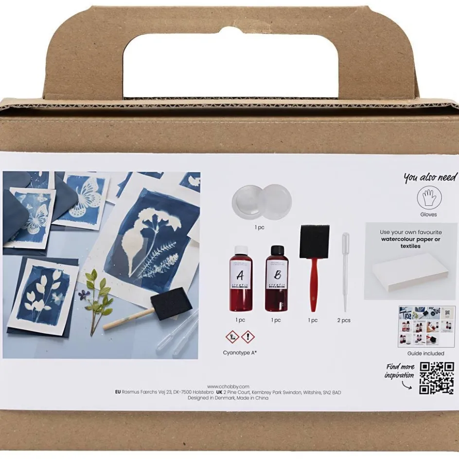 Creativ Company Cyanotype Tool Kit| Diy-Kits, Paints And Painting Accessories