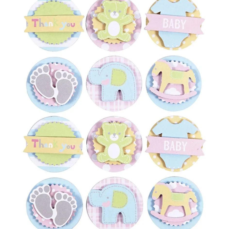 Creativ Company 3D Baby Stickers| Stickers And Vintage Die-Cuts
