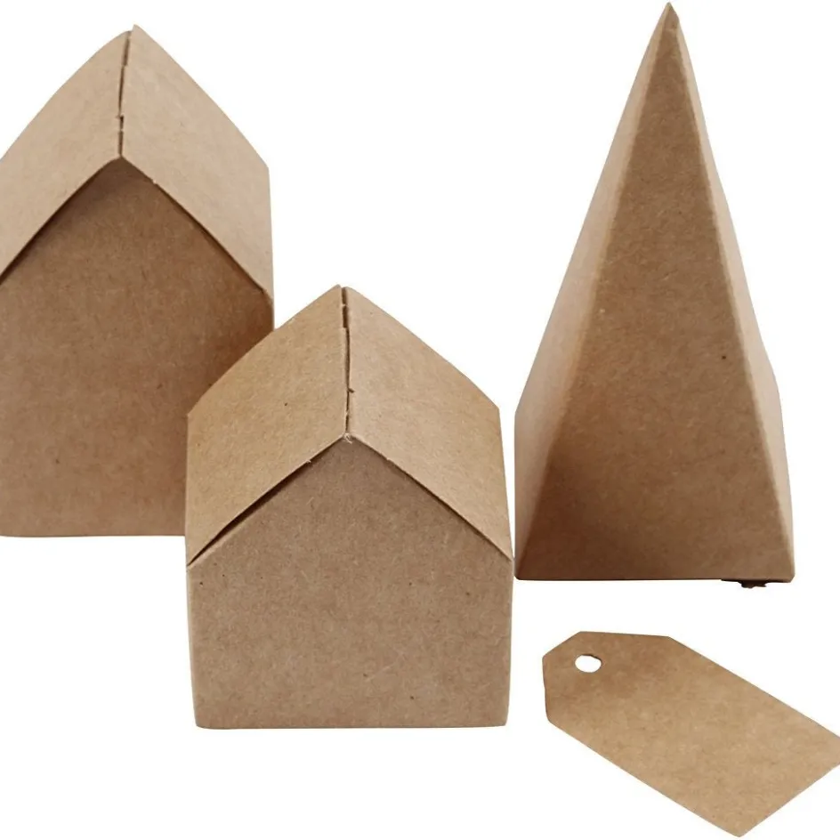 Creativ Company Die cut houses and trees| Paper Decorations And Paper Figures