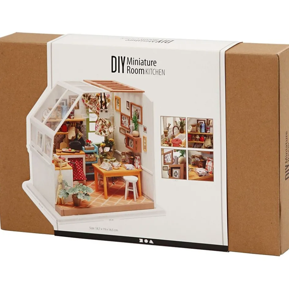 Creativ Company DIY Miniature Room| Miniature|Diy-Kits, Basic Items And Tools