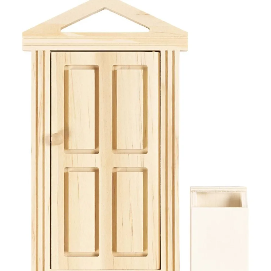 Creativ Company Door with cornice and mailbox| Miniature