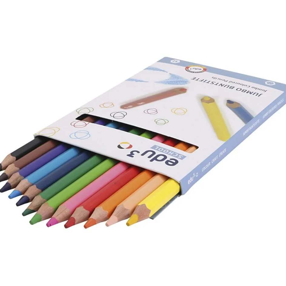 EDU3 edu Jumbo Coloured Pencils| Pencils And Chalks