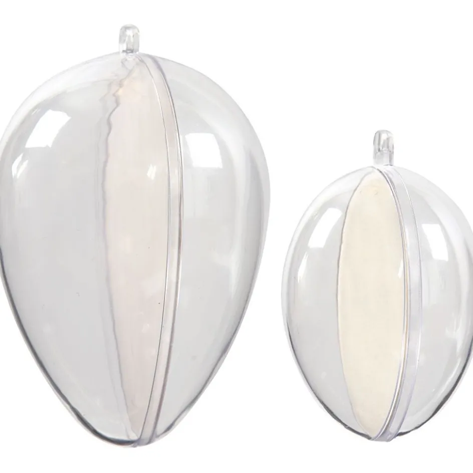 Creativ Company Egg-Shaped Baubles to Decorate| Figures, Eggs And Animals For Decorating