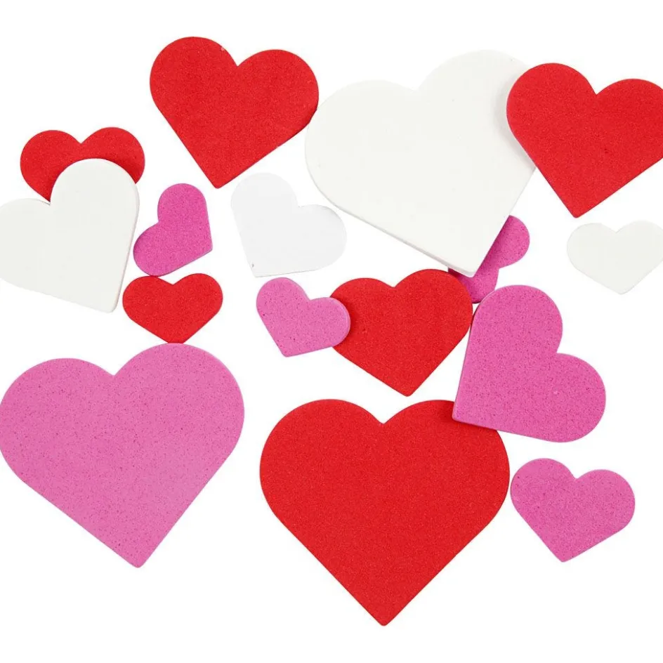 Creativ Company EVA Foam Hearts| Small Decorations