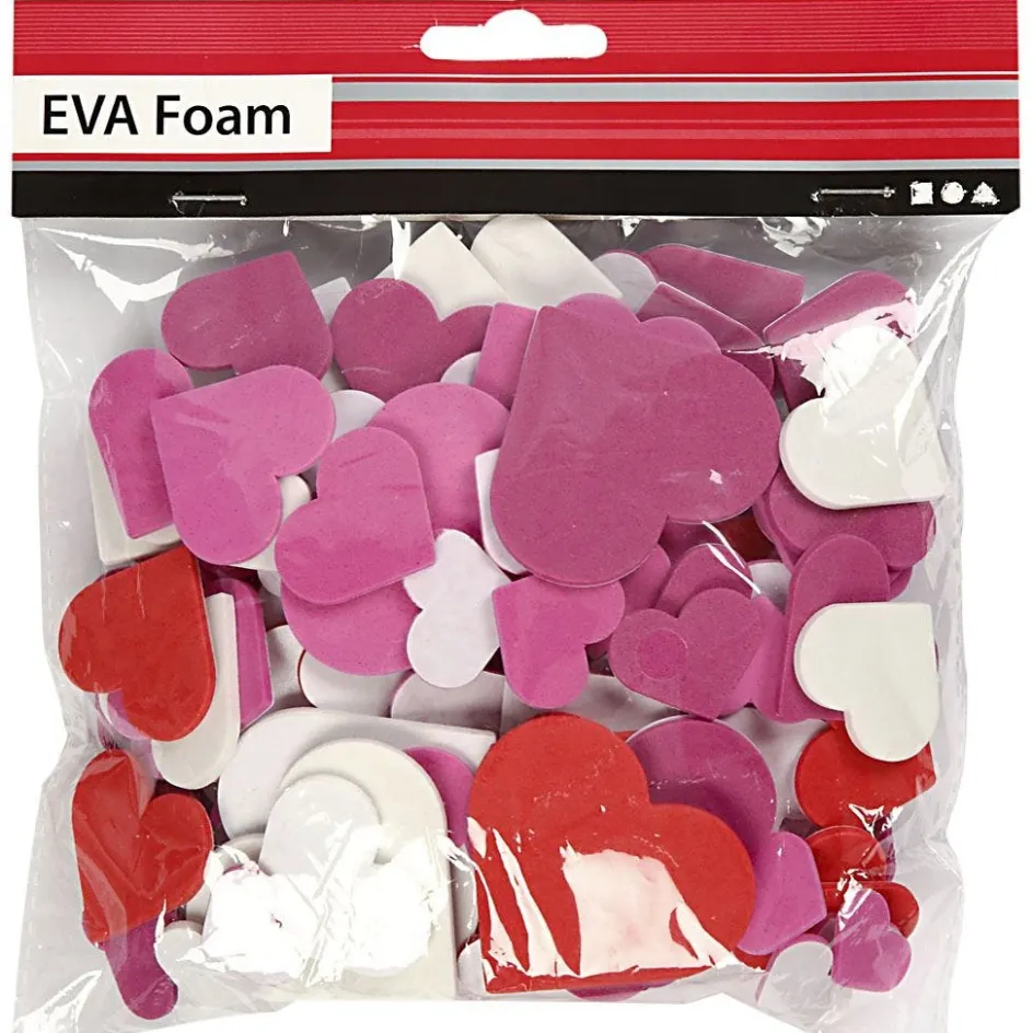 Creativ Company EVA Foam Hearts| Small Decorations