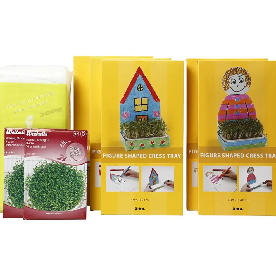Creativ Company Figure Shaped Cress Trays| Paper Decorations And Paper Figures