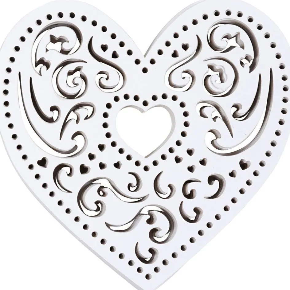 Creativ Company Filigree Heart| Paper Decorations And Paper Figures