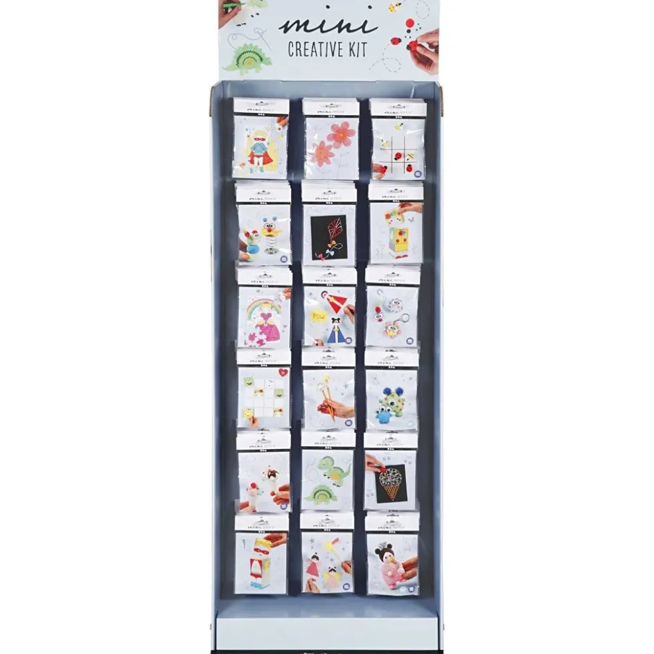 Creativ Company Floor display with Mini Craft Kit| Miniature|Diy-Kits, Basic Items And Tools