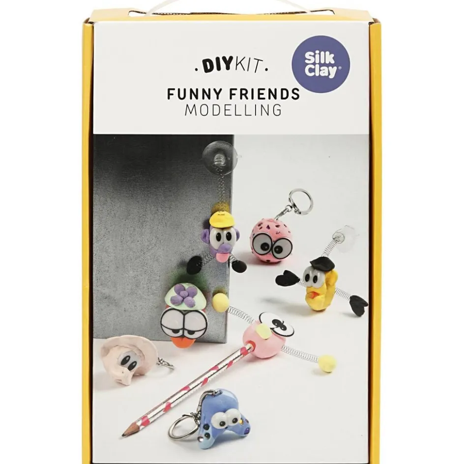 Silk Clay Funny Friends| Air Drying Clay And Modelling Compounds|Diy-Kits, Modelling And Casting