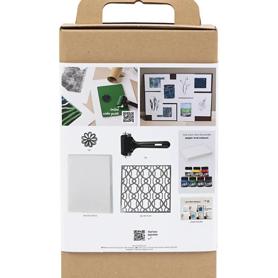 Creativ Company Gel Printing Tool Kit| Diy-Kits, Paints And Painting Accessories