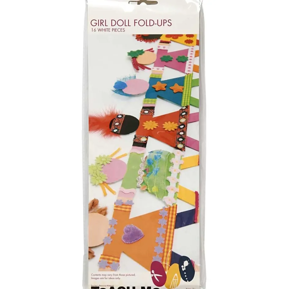 TeACH Me Girl Doll Fold Ups| Paper Decorations And Paper Figures