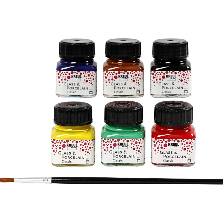 Kreul Glass & Porcelain Paint| Porcelain And Glass Decoration (Washable)