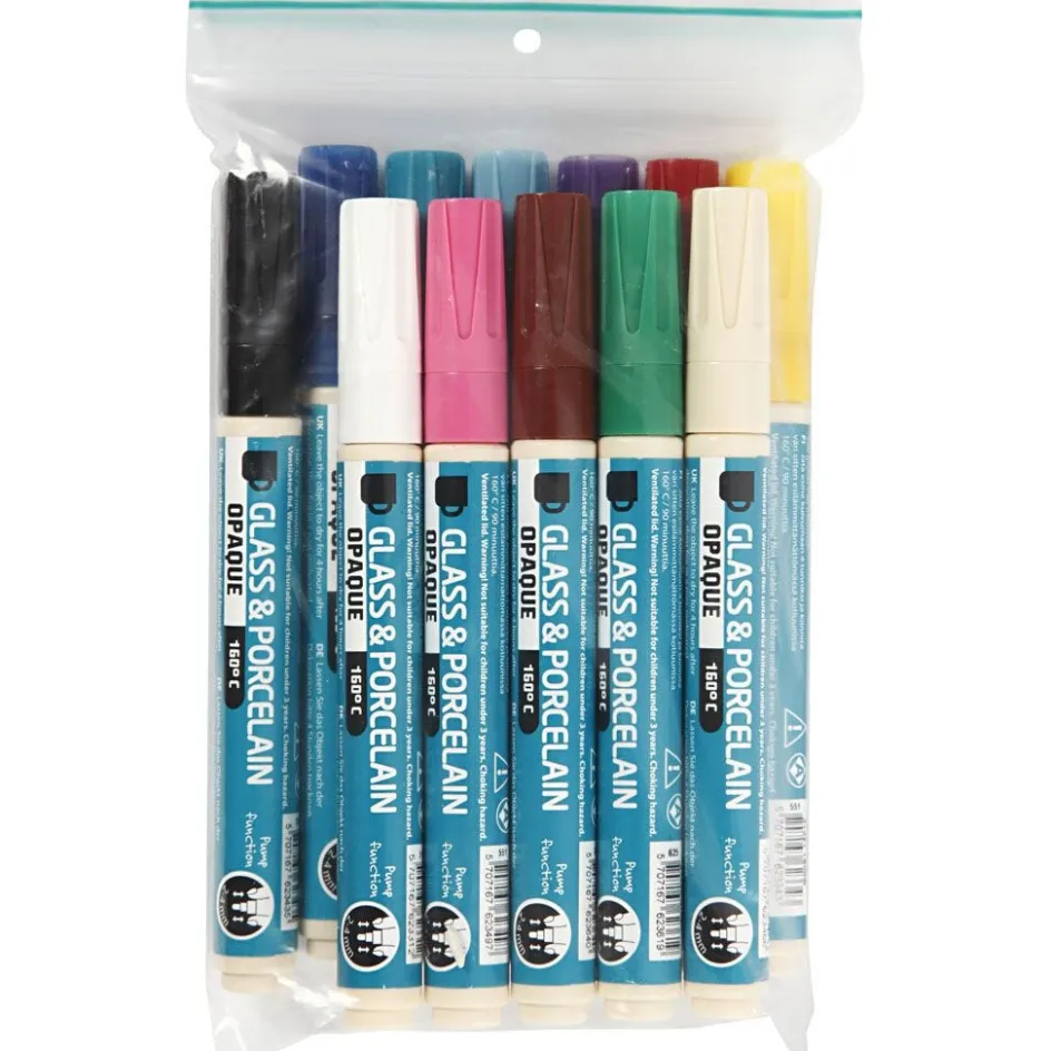 Creativ Company Glass and porcelain marker| Paints And Painting Accessories|Porcelain And Glass Decoration (Washable)